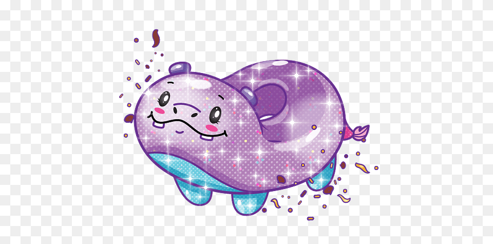 Pikmi Pop Hoopo The Hippo, Purple, Art, Graphics Free Png Download