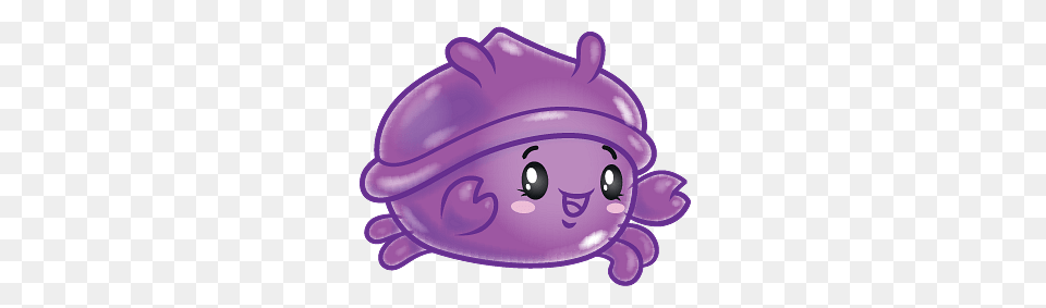 Pikmi Pop Pipis The Hermit Crab, Purple, Cartoon Png Image