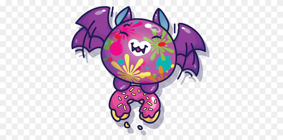 Pikmi Pop Vampy The Bat, Purple, Art, Graphics, Food Png Image