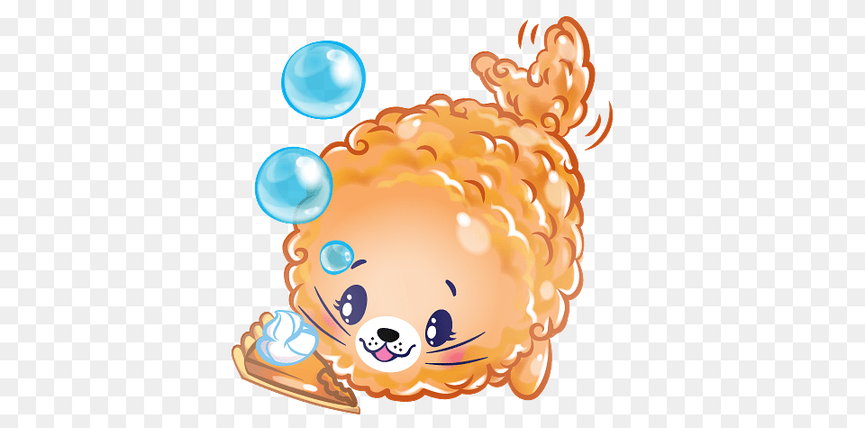 Pikmi Pop Wuzzy The Seal, Birthday Cake, Cake, Cream, Dessert Png Image