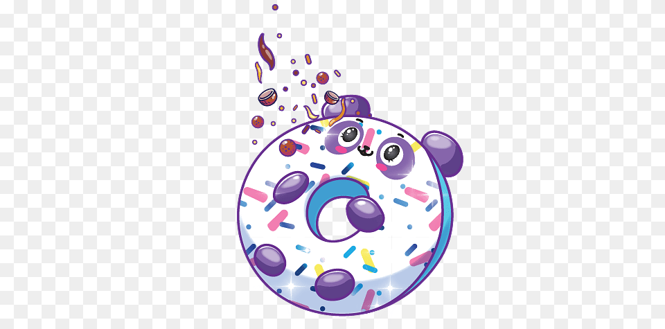 Pikmi Pop Yums The Panda, Food, Sweets, Donut Free Png