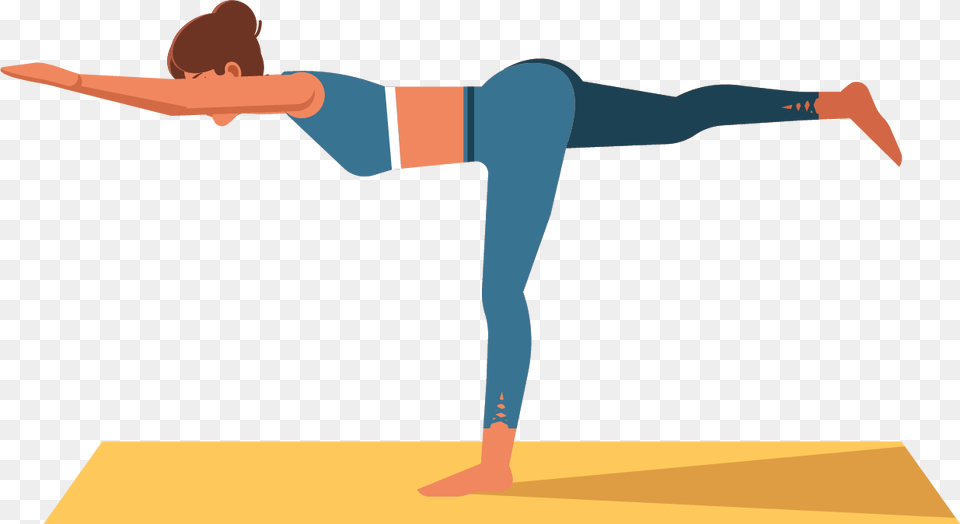 Pilates, Fitness, Person, Sport, Warrior Yoga Pose Free Png Download