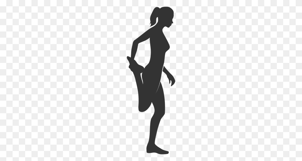 Pilates Girl Silhouette, Person, Dancing, Leisure Activities, Head Png Image