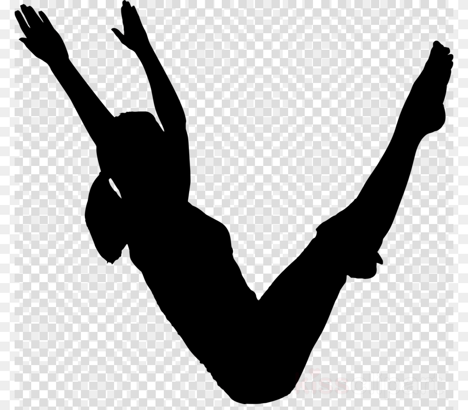 Pilates Silhouette Clipart Pilates Clip Art Pole Dancer Silhouette, Stencil Free Png