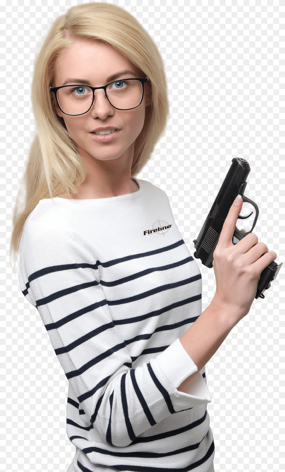 Pile Guns, Woman, Weapon, Person, Handgun Free Png Download