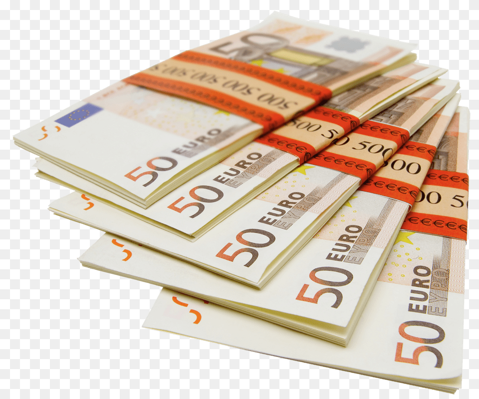 Pile Of 500 Euro Notes, Book, Publication, Money, Text Free Png Download