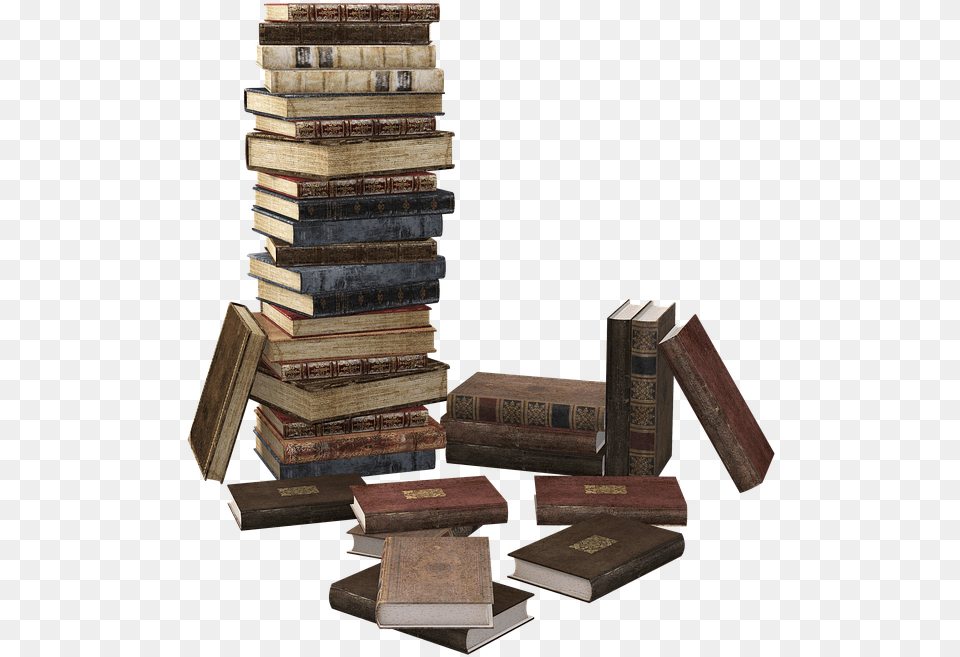 Pile Of Books Transparent Background, Book, Publication, Indoors, Library Png Image