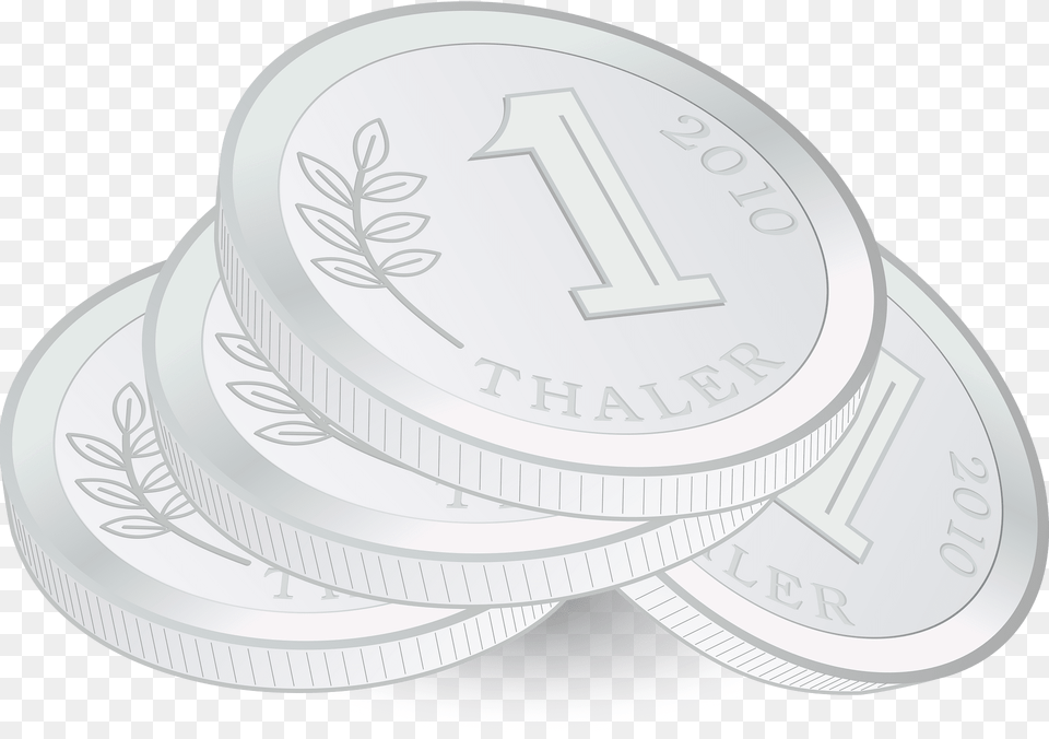 Pile Of Coins Clipart, Silver, Money, Coin Free Transparent Png