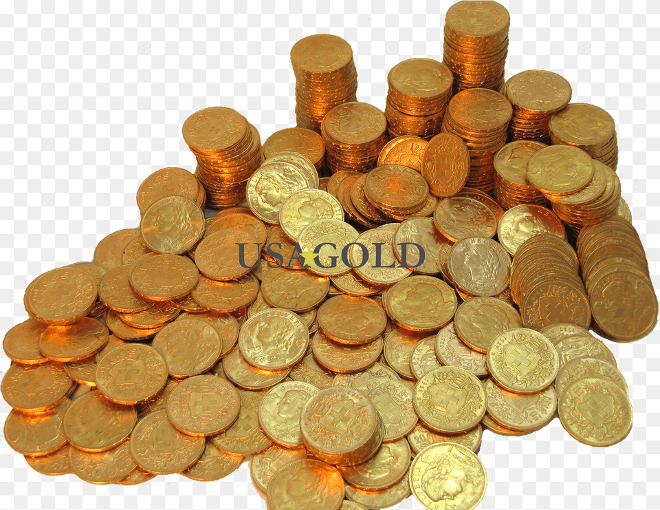 Pile Of Gold Picture Piles Of Gold Transparent, Treasure, Coin, Money, Bronze Free Png Download