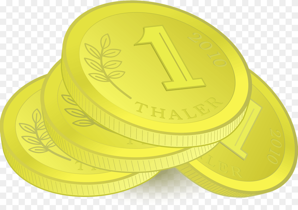 Pile Of Golden Coins Clipart, Coin, Money Free Png