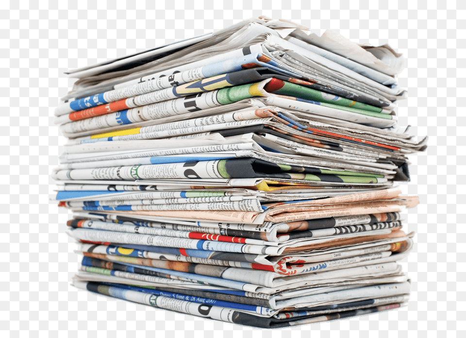 Pile Of Newspapers, Text, Newspaper Free Png