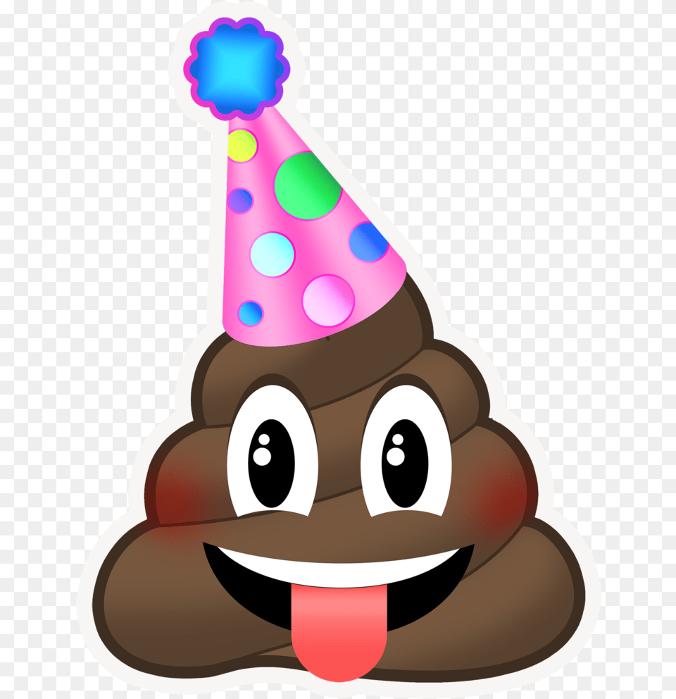Pile Of Poo Emoji Birthday Happiness T Shirt Poop Emoji Birthday Meme, Clothing, Hat, Party Hat, Device Free Png