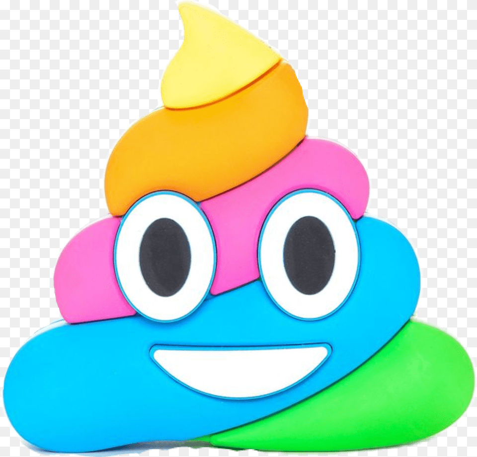 Pile Of Poo Emoji Feces Rainbow Smile Rainbow Poop Emoji, Clothing, Hat, Toy Free Transparent Png