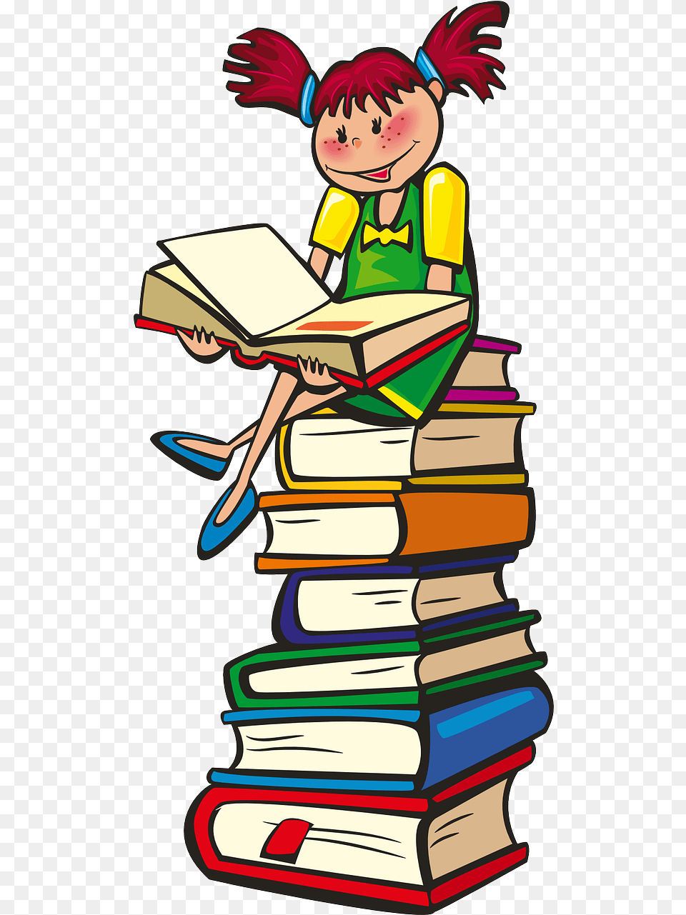 Pile Of Reading Books, Book, Person, Publication, Comics Png Image