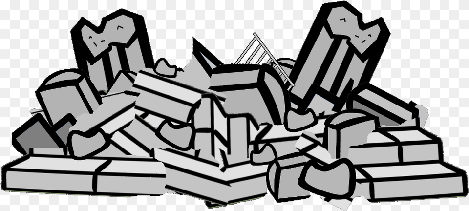 Pile Of Rubble Clipart, Art, Bulldozer, Machine, Drawing Free Png