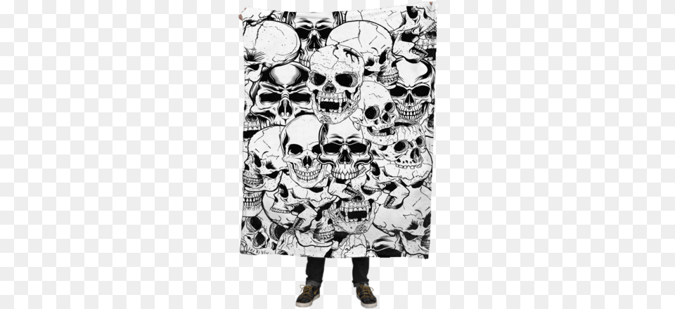 Pile Of Skulls Fleece Blanket Brave New Look Skulls All Over These Women39s Canvas, Art, Adult, Bride, Female Free Png Download