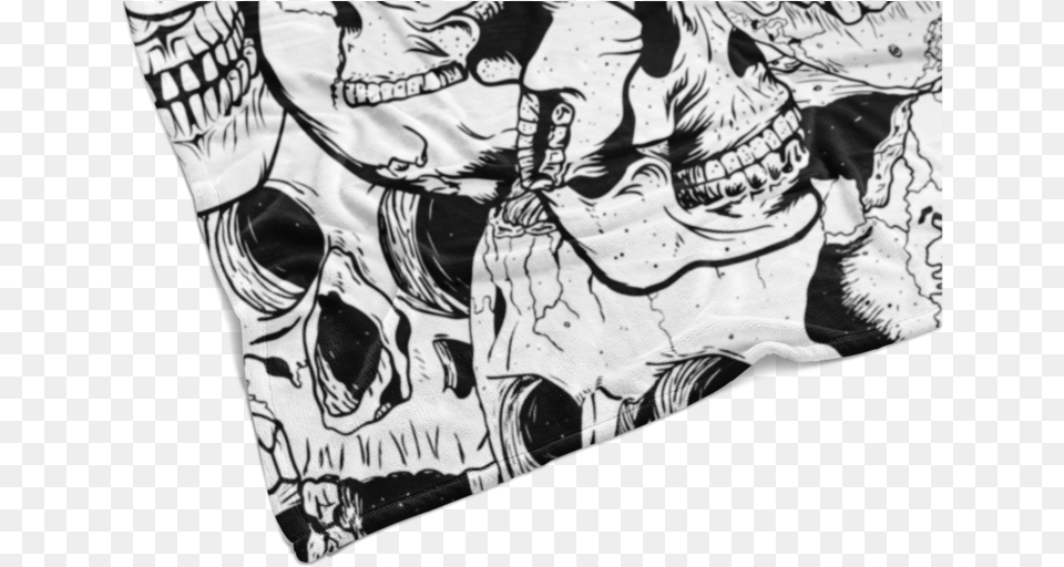 Pile Of Skulls Fleece Blanket Illustration, Publication, Book, Comics, Art Png