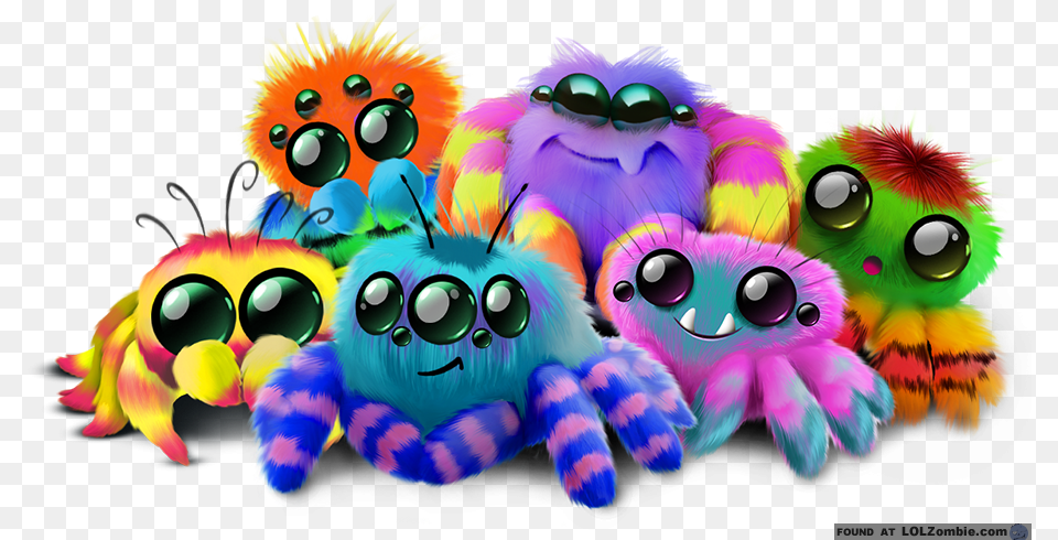 Pile Of Yellie Spiders Stuffed Toy, Art, Graphics Png Image