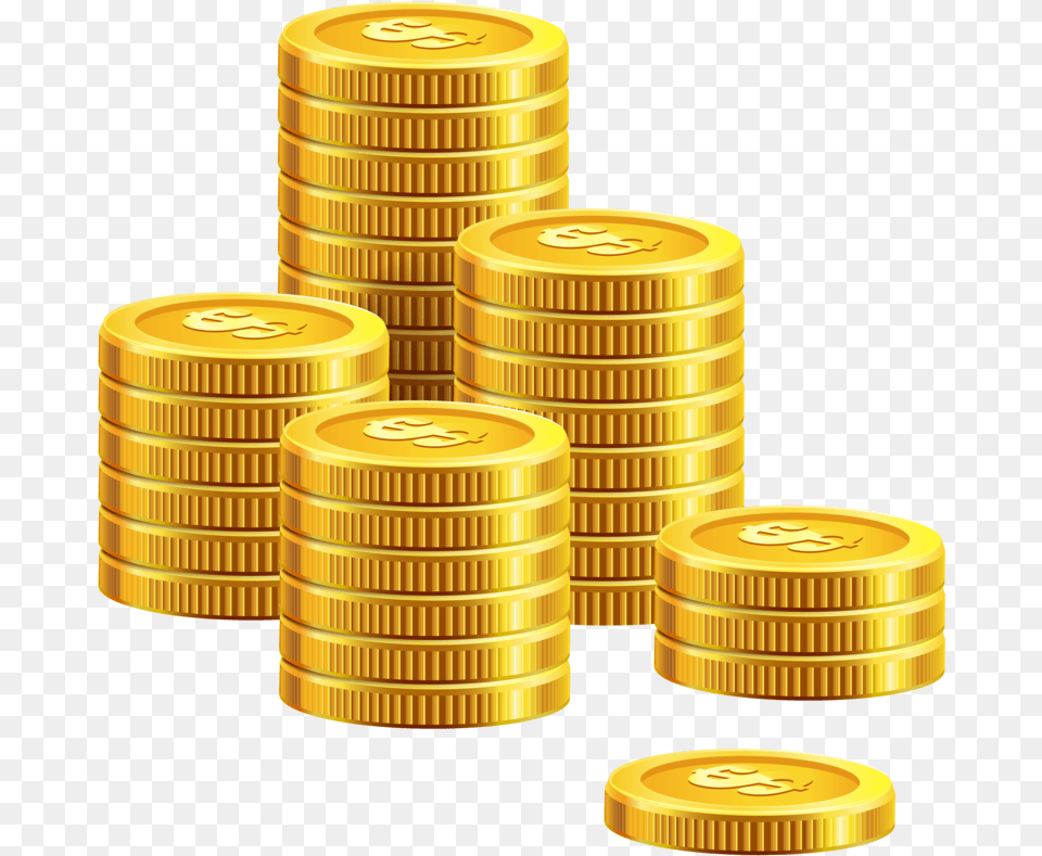 Pile Ofcoins Dlpngcom Gold Coin Vector, Treasure, Tape, Dynamite, Weapon Free Transparent Png