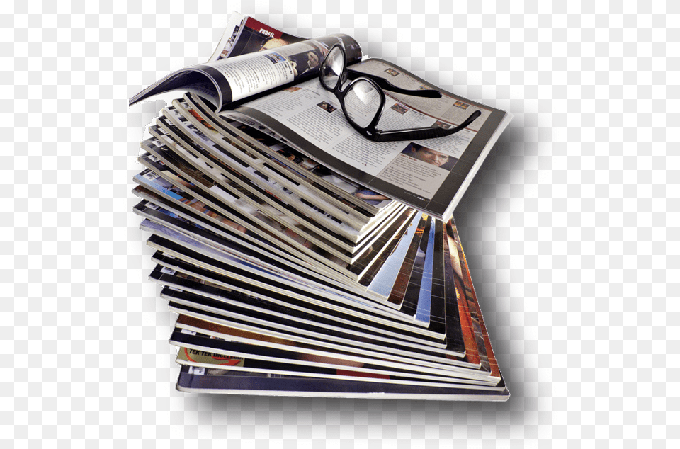 Pile Stack Of Magazines Stack Of Magazines, Text, Newspaper, Person, Face Free Png Download