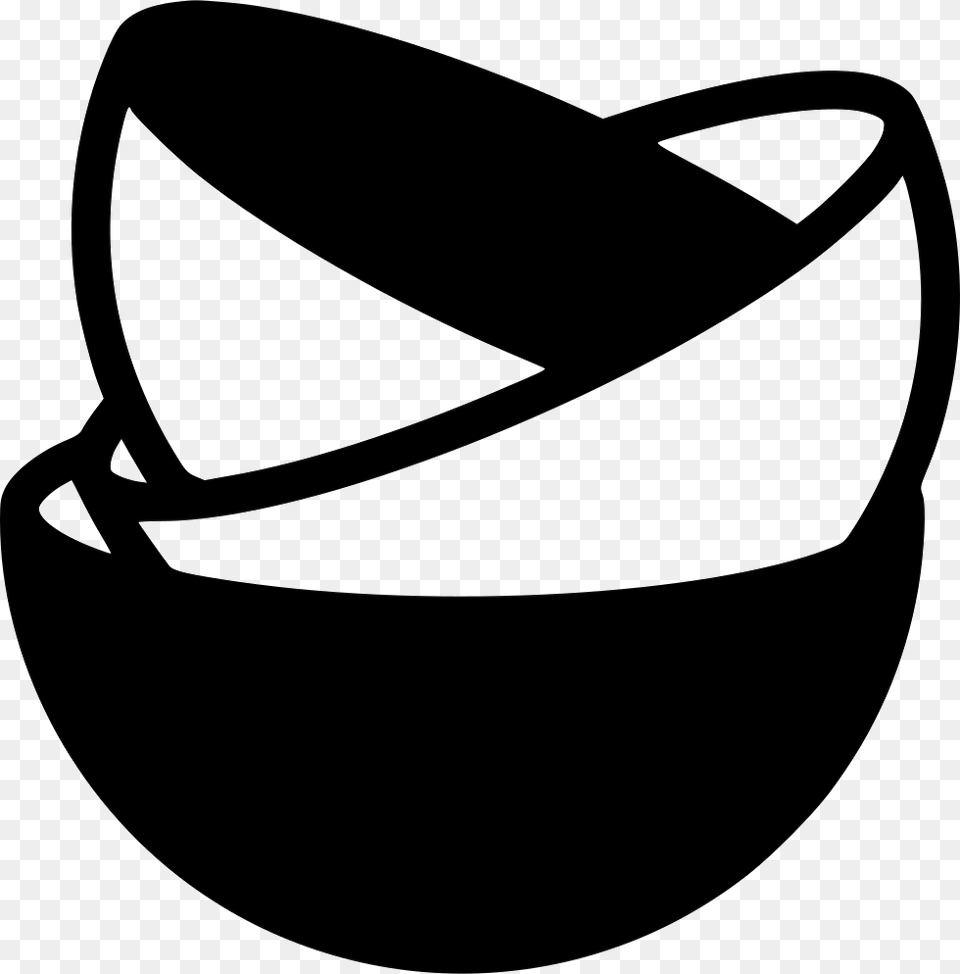 Piled Dishes Icon Download, Stencil, Clothing, Hat, Bowl Free Transparent Png