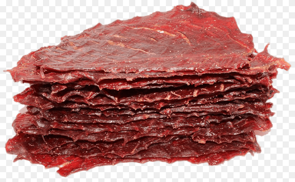 Piled Up Slices Of Beef Jerky, Food, Meat, Pork Free Png Download