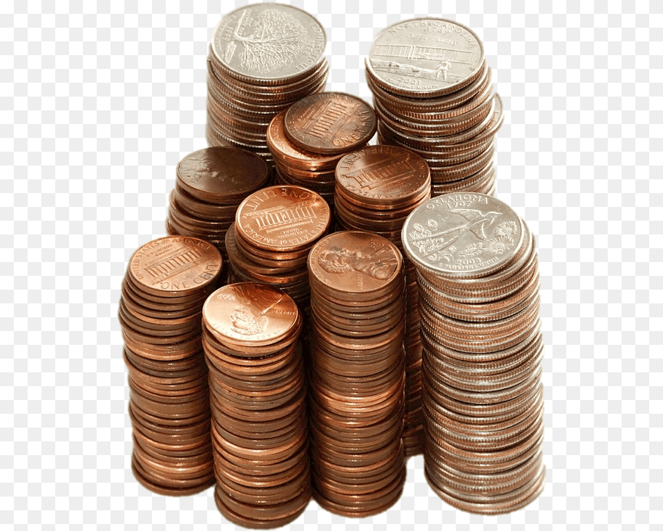 Piles Of Coins All These Coins And You Couldn T Change, Coin, Money, Nickel Free Transparent Png