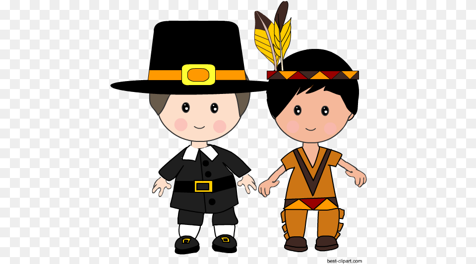 Pilgrim Boy And Native American Boy Clip Art Clip Art, Baby, Person, Face, Head Free Transparent Png