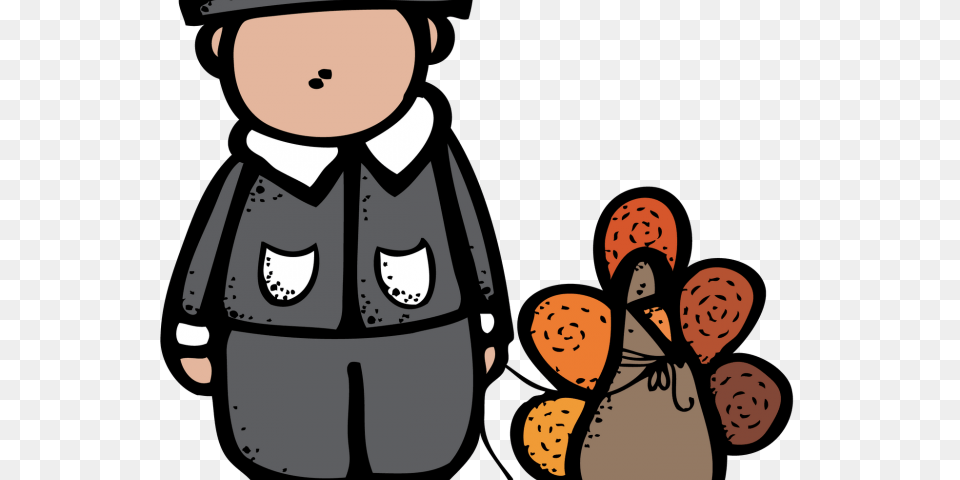 Pilgrim Clipart Thanksgiving Dinner Table, Book, Comics, Publication, Face Free Png Download