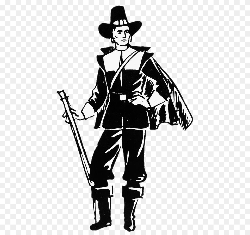 Pilgrim From 17th Century, Adult, Person, Clothing, Man Free Transparent Png