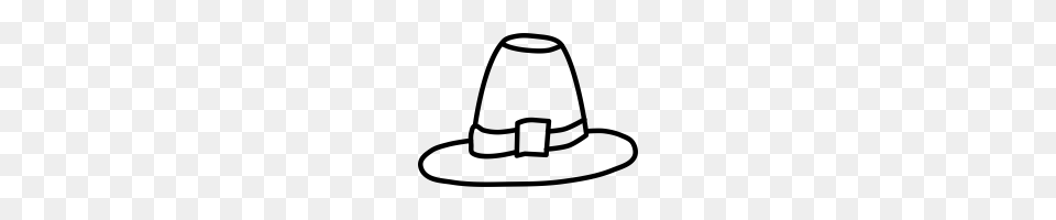 Pilgrim Hat Icons Noun Project, Gray Free Png Download