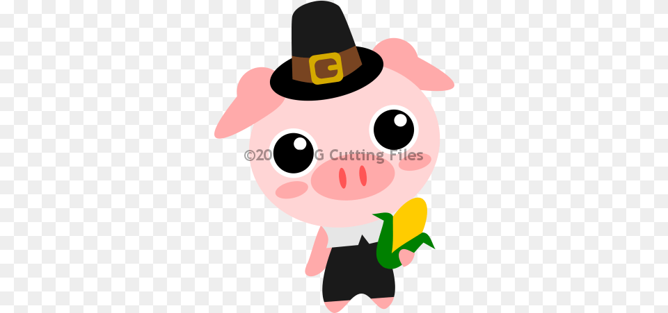 Pilgrim Pig Pig With Pilgrim Hat, Clothing, Baby, Person Free Transparent Png