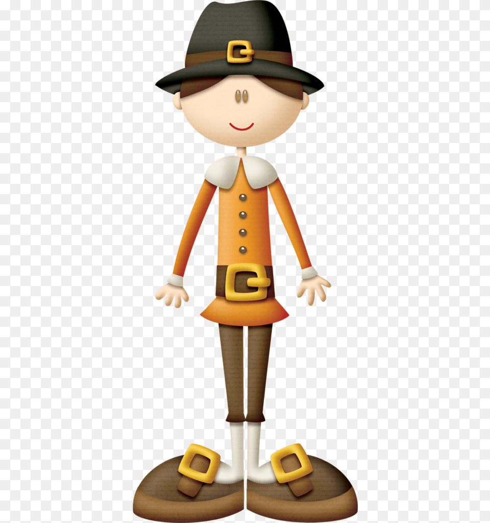 Pilgrim Thanksgiving Pilgrim And Indian Djinkers Clipart, Baby, Nutcracker, Person, Face Free Transparent Png