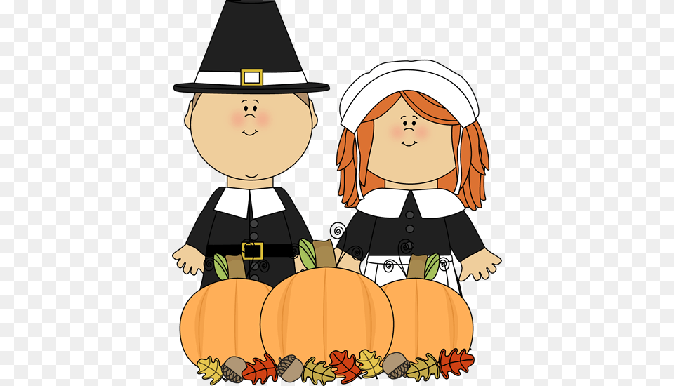 Pilgrims And Harvest Pilgrims Clipart, Vegetable, Pumpkin, Produce, Food Free Png Download