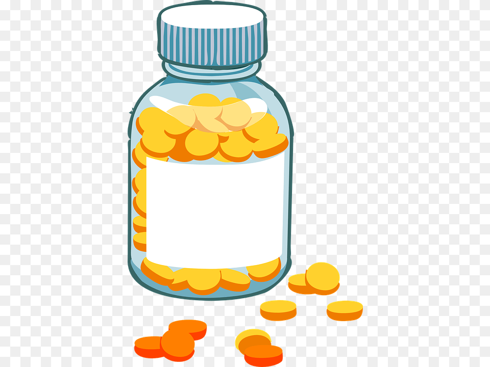 Pill Bottle Clip Art, Medication, Jar Png