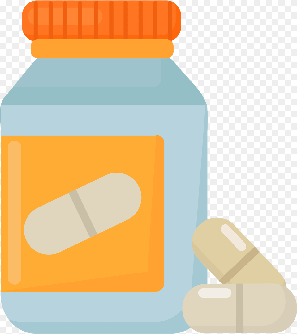 Pill Bottle Clipart, Medication Free Transparent Png