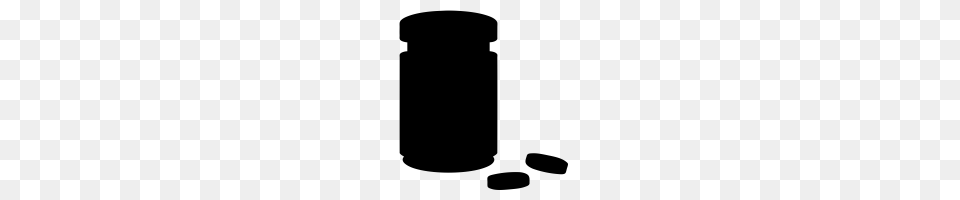 Pill Bottle Icons Noun Project, Gray Free Transparent Png