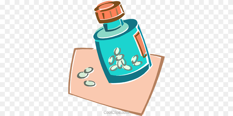 Pill Bottle Royalty Free Vector Clip Art Illustration, Jar Png