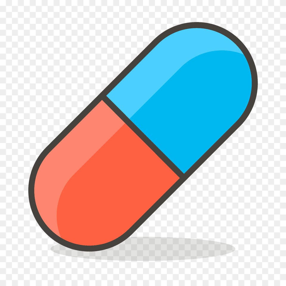 Pill Emoji Clipart, Capsule, Medication Free Png