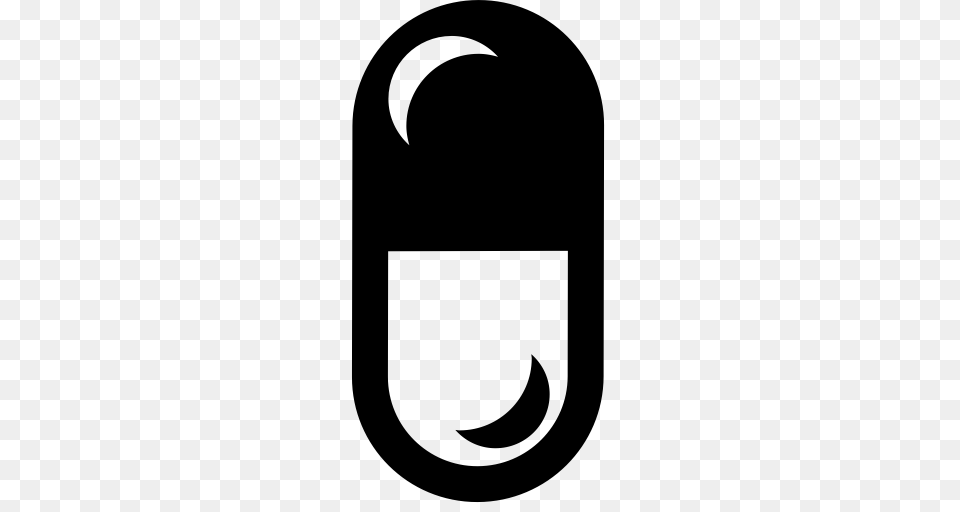 Pill Icon With And Vector Format For Unlimited Download, Gray Free Transparent Png