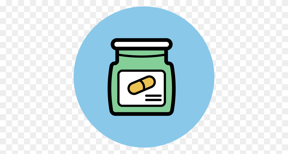 Pill Jar Icon, Disk Free Transparent Png