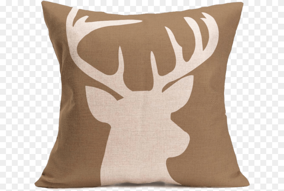Pillow, Cushion, Home Decor, Antler, Person Free Png Download