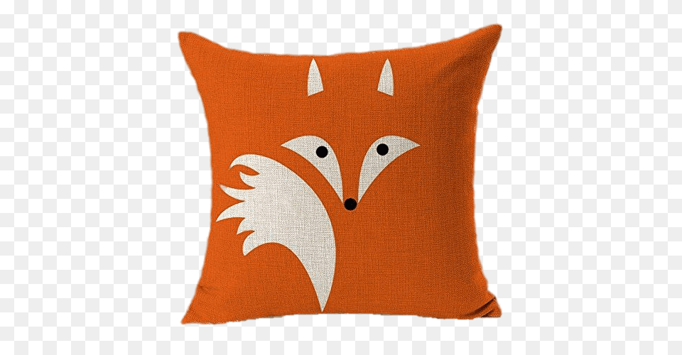 Pillow Fox Design Animal Cushion Cover, Home Decor, Bird Free Png