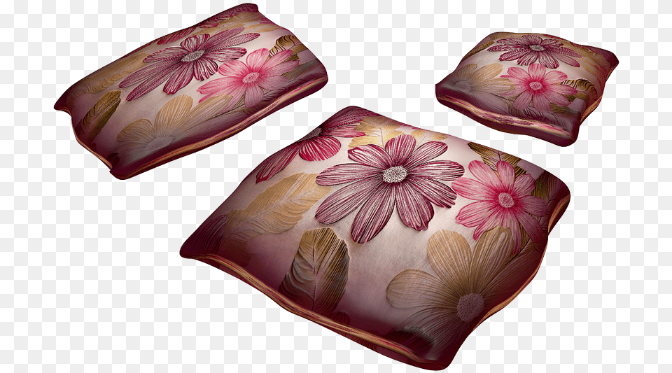 Pillow Pattern Flowers Photo On Pixabay Cushion, Home Decor Png