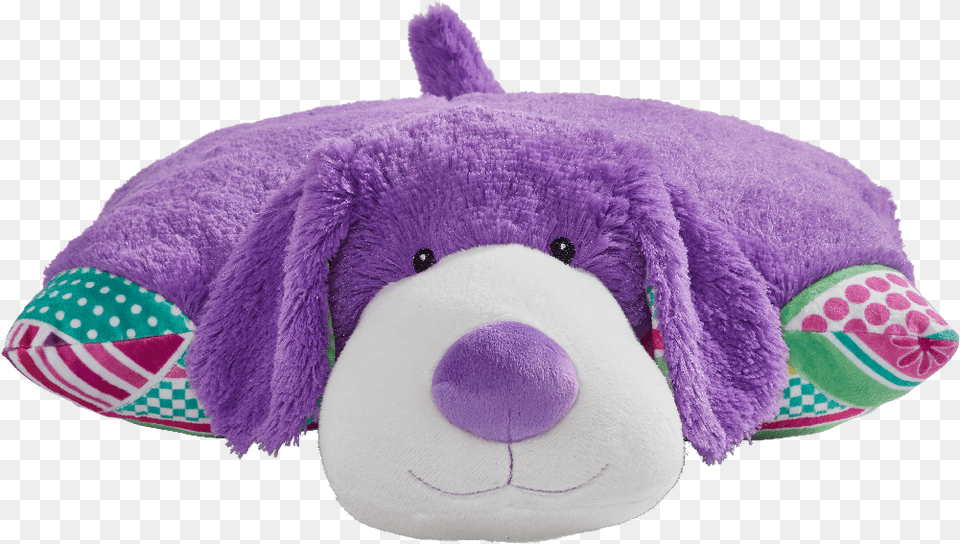 Pillow Pet Colorful Purplepup 18 Large Plush Stuffed Plush, Toy, Cushion, Home Decor, Clothing Free Transparent Png