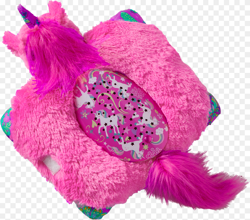 Pillow Pets Colorful Pink Unicorn Sleeptime Lite Top Fish Png
