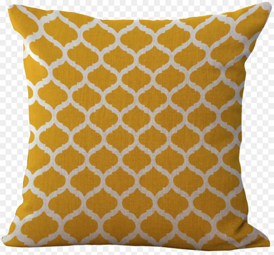 Pillow Background Yellow Pillow, Cushion, Home Decor Free Transparent Png