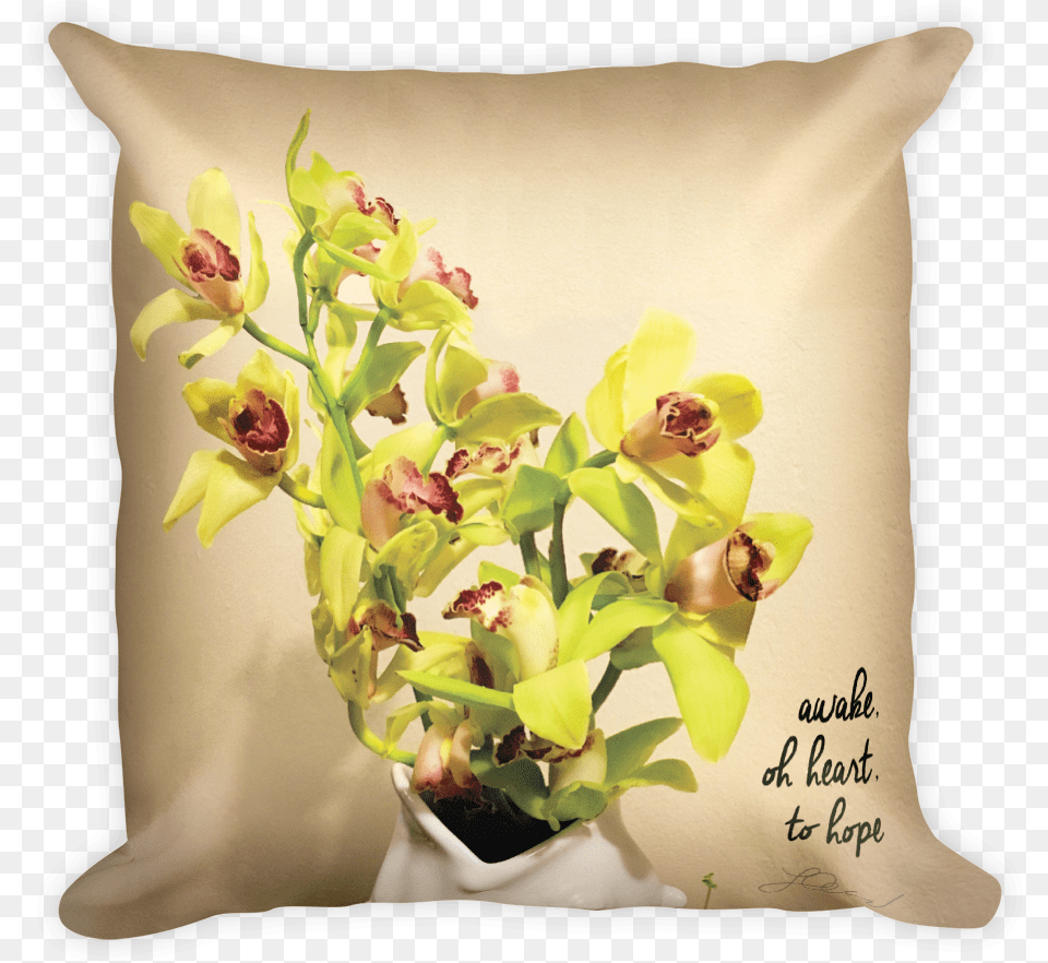 Pillows Awake To Hope Mockup Front, Cushion, Flower, Flower Arrangement, Flower Bouquet Free Transparent Png