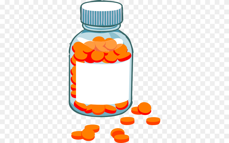 Pills Clipart Cartoon, Jar, Medication, Pill, Food Free Png Download