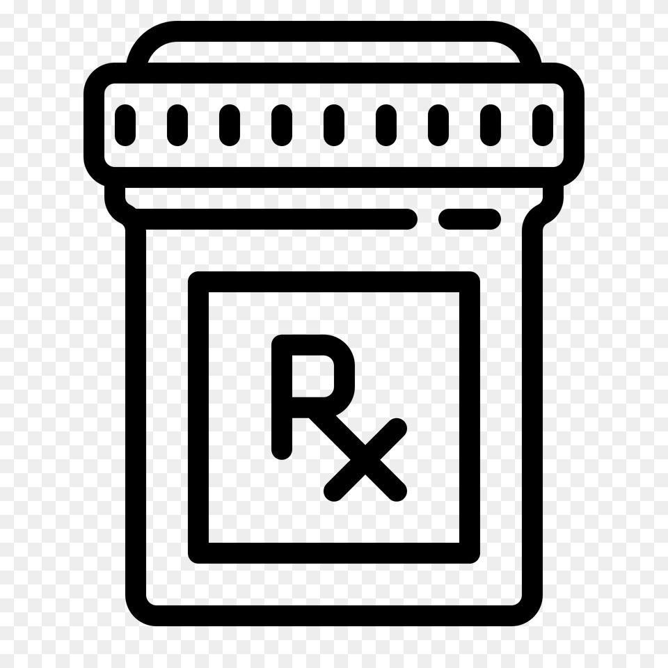 Pills Clipart Rx Bottle, Gray Png Image